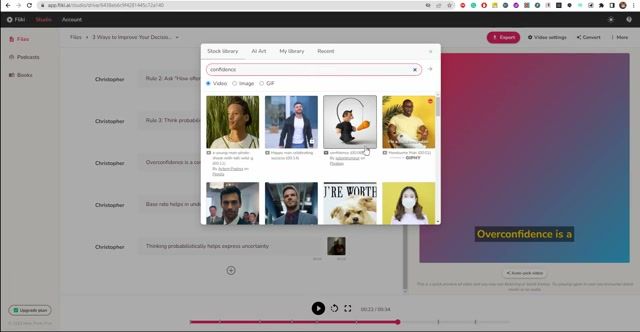 Fliki AI 高级素材库付费提示